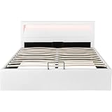 DDOY Bett Komforthöhe jugendbett stabil polsterbett Bett mit stauraum Bett mit bettkasten 140x200 bettrahmen Bett 140x200 mit bettkasten