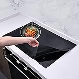 KitchenRaku Große Induktion schutzmatte 61x53cm, Silikon Induktionskochfeld Schutzmatte (magnetisch) Kochfeld-Kratzschutz für Induktionsherd, Multifunktionale Silikonmatten