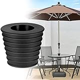 DURANTEY Schirmstange Sonnenschirm Ring Keil Loch Innendurchmesser 38 mm Sonnenschirm Stecken Schirmkegel Terrassentisch Gummi Regenschirm Kegel Keil Stecker für Terrasse Sonnenschirmständer