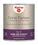 Alpina Feine Farben Lack No. 17 Farbe der Könige® edelmatt 750ml - Herrschaftliches Purpur