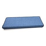 Floordirekt Stufenmatten Tobago für Treppenstufen innen | 24 x 65 cm | rechteckig & selbstklebend | hochwertig erhältlich (15 Stück, Blau)