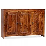 vidaXL Sideboard aus massivem Sheesham-Holz, 115,1 x 35,1 x 74,9 cm
