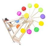 TOYANDONA Flaschenverschluss Riesenrad Kinder Lernspielzeug Kinder Holzspielzeug Holzspielzeug 1 Set Holz Riesenrad Spielzeug Holzmodell Für Kinder DIY Riesenrad Spielzeug Schüler Windmühle