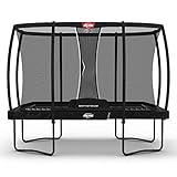 BERG Trampolin rechteckig Champion Regular schwarz 330 cm mit Sicherheitsnetz Deluxe | Qualitätstrampolin, Outdoor-Spielzeug, sicheres Trampolin