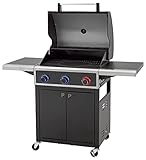tepro 3302 Gasgrill Keansburg 3, Gesamtleistung max. 10,6 kW, Grillfläche: ca. 61 x 43 cm