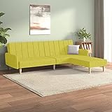 ZEYUAN Schlafsofa 2-Sitzer, Couch Mit Schlaffunktion, für Wohnungen, Relaxsofa, Loungesofa, Sofabett, Schlaf Sofa, Bettcouch, Creme Mikrofasergewebe