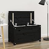 UYSELA Home Sets mit Bank schwarz 80x41x77 cm Kiefer massiv