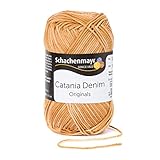 Schachenmayr Catania Denim 9807340-00110 zimt Handstrickgarn, Häkelgarn, Baumwolle