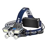 Clicitina Super-Bright L2+2+COB LED Headlamp Headlight Flashlight Head Torch Zaunbeleuchtung Mit Strom