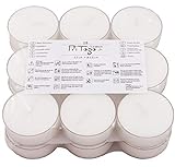 Pritogo Maxi Teelichter (18 Stück) Kunststoffhülle Brenndauer: 5 Std. XXL Ø 5,8 * 2,2 cm Jumbo Teelichte Plastikschale unbeduftet