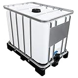 Werit 600l IBC Container auf PE-Palette NEU Armaturgröße S60x6 Grobgewinde, Größe DN 150