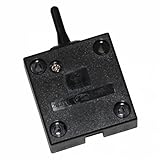 Truhenschalter Schrankschalter 2A 250V Türschalter Türkontaktschalter Schnappschalter Einschalter Schrank Schalter Taster Kontaktschalter für Möbeltür Möbelschalter | schwarz