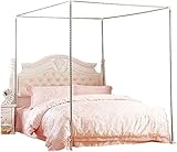 CXWLD Himmelbett Moskitonetzhalter Vier Eckbett, Bettüberdachung, Bettüberdachung Baldachin Rahmen Gestell Gestell Für Twin/Full/Queen/California King/King Size/California King,32mm,180X200CM