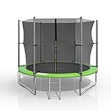 Oskar XXL Trampolin Gartentrampolin Komplettset mit Netz innenliegend + Leiter