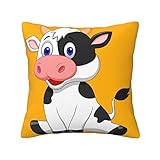 ASEELO Dairy Cow Kissenbezüge für R Couch, Bett, Sofa, Bank, Stuhl, 45,7 x 45,7 cm