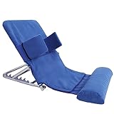 Bett Rückenlehne Unterstützung, Behinderte Ältere Bett Rückenlehne Halterung Stuhl mit bequemen Bein Kissen, Lähmung Patient Folding Rückenlehne einstellbar, einstellbarer Winkel von 25 bis 80 Grad fü