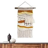 Boho gewebter Wandteppich, Boho handgewebte Wandkunst-Dekoration, Home Supplies hängende Seildekoration für Küchen, Hotels, Cafés, Büros Manchas