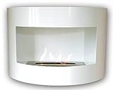Design Kamin Gel Bio Ethanol Biokamin Riviera Deluxe Weiß
