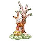 Goebel Ostern Figur Osterhase, Porzellan, Mehrfarbig, 12x9.5x19 cm