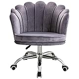 DETMOL Desk Comfort Drehstuhl mit Verstellbarer Höhe,Lift Bürostuhl für Home Office Schlafzimmer,ergonomischer Schreibtischstuhl Samt Chefsessel