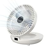 WSRRDRECVHi Haushaltsventilator, doppelter Verwendungszweck, wiederaufladbarer Wandventilator, multifunktionaler Desktop-Hänge-Wandventilator, wiederaufladbarer Ventilator