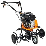 FEIDER FMTB80 - Gartenfräse Benzin 212cm³ - Motorhacke mit 4-Takt Motor - Bodenhacke 6 Fräsen - Gartenhacke mit Arbeitsbreite 80cm, Arbeitstiefe 100-160mm - Rasenfräse mit Handstart - Profi-Werkzeug