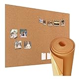 WUGCHDA Mitteilungstafel Korkrolle, Leicht Zu Schneiden Selbstklebende Korkplatten Rolle, Peel And Stick DIY Foto Dekoration Wandmatte Für Flure Lofts Keller Büro (Farbe : 6mm, Größe : 1.22x1.64m(Wx