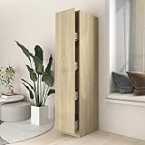 MATTUI Möbelschrank Apothekerschrank Sonoma Eiche 30x42,5x150 cm Engineered Holz