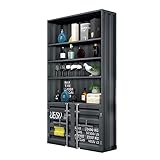 Stehendes Bücherregal für Wohnzimmer Retro-Container, industrieller Wind, kommerzieller Boden, Vitrine, Weinregal, mehrschichtiges Vitrine-Regal Bücherregale ( Color : F , Size : 120*35*210cm )