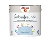 Alpina Farbenfreunde 2,5L Kinderzimmerfarbe Wandfarbe (Nr.11 Delphinblau)