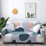 ASCV Geometrische Sofabezug Elastic Stretch Universelle Sofabezüge Schnittcouch Eckbezug für Möbel Sessel A13 3-Sitzer