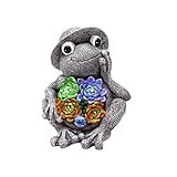 Yardwe 1 Stück Solarleuchte Solarleuchte Außen-Led-Laterne Außendekoration Kunstskulpturen Froschstatue Mit Lichtern Harz-Hängeleuchte DIY Landschaftsbau Ornament Harzfigur Dekor