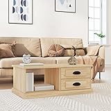 Tidyard Couchtisch Sideboard Beistelltisch Nachttisch Wohnzimmermöbel Telefonständer Wohnzimmertisch Modern für Wohnzimmer, Schlafzimmer, Sonoma-Eiche 90x50x35 cm Holzwerkstoff