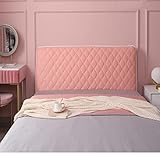 TMAPRUVG Kopfteilbezug Für Bett 180: Hussen Für Bett Kopfteil, Staubdichter Baumwollbezug Mit Stretch-Seite Und Tasche - Schützen Sie Ihr Kopfteil Mit Diesem Kopfteil Bezug Light pink-160 cm