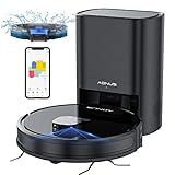 aonus i8 Saugroboter mit Wischfunktion, Staubsauger Roboter 3700Pa mit Absaugstation 3,5L und Lasernavigation Hinderniserkennung, Teppich Induktion, Y-Typ Reinigung, WiFi/App/Alexa