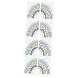 Toyvian 8 Bögen Regenbogen-Wandaufkleber Für Kinder Wandaufkleber Für Den Innenbereich Farbenfrohes Dekor Lgbt-Wandaufkleber Für Schlafzimmer Kinderzimmer Regenbogenaufkleber