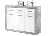 möbelando Kommode Anrichte Sideboard Highboard Standschrank Schrank Rio de Janeiro II