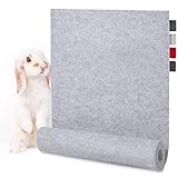 Blumtal Tischläufer Filz Hellgrau 150x40 cm – Elegantes Design Tischband, Tischläufer abwaschbar, formstabil und langlebig- erhältlich in 4 Farben