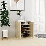 INLIFE Schuhschrank Sonoma-Eiche 60x35x70 cm Holzwerkstoff,25kg,808921