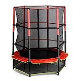 Trampolin for Kinder, 4,5 Fuß, 6 Fuß, 8 Fuß, 10 Fuß, 12 Fuß, 14 Fuß, 15 Fuß, 16 Fuß Trampolin mit Netz, rechteckiges Sprungtrampolin for den Außenbereich (Color : Blau, Größe : 16Ft)