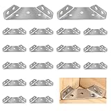 Dreiecksstütze Aus Edelstahl, 20 Stück Winkel Klammern Dreieck Form Ecke Klammer, Edelstahl Möbelverbinder Reparatur Platte Eckwinkel für Schrank Tisch Stuhl (69 x 30)