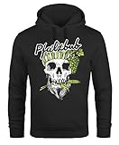 Neverless® Hoodie Herren Pfalzbub Pfälzer Wein Skull Totenkopf Print Kapuzen-Pullover Männer Fashion Streetstyle schwarz XXL