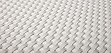 EXCOLO Rattan Balkon-Sichtschutz 90cm Höhe, 100% Blickdicht, ca. 4mm dick in weiß, Weiss, hellweiß Sichtschutz Sichtblende Balkonverkleidung Windschutz Wetterschutz Balkonbespannung Blickdicht