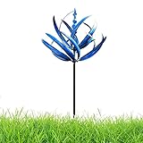 Harlow Wind Spinner Rotator, Gartendeko für Draußen Wetterfest Buntes Windrad, Gartenstecker Windspiel Gartendeko Metall Windspiel Windmühle Blumenstecker Kinetische Skulptur für Gärten Balkone