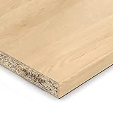 19mm Spanplatte Zuschnitt Mandal Ahorn natur melaminharzbeschichtet Länge bis 200cm Dekorplatten Zuschnitte mit Umleimer Auswahl: 30 x 100 cm (ABS Kante lange Seite)