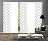 wohnfuehlidee 5er-Set Flächenvorhänge Marika Blickdicht, Höhe 245 cm, grau