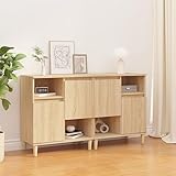 Youuihom Foyer-Schränke, Wohnzimmer Schrank, Konsolenschränke, Geeignet für Wohnzimmer, Schlafzimmer, Bäder, Flure, Sideboards 2 STK. Sonoma-Eiche 60x35x70 cm Holzwerkstoff