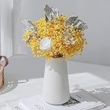 SOCUY Künstliche Blumen Kunstblumen Deko Künstliche Blumen mit Vasen, konservierten Blumenstrauß, Getrocknete Blumen for Home Braut Hochzeit Festival Dekor Kunstblumenstrauß (Color : B)