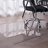 Transparente Bodenmatte,Bürostuhlunterlage,transparente Stuhlunterlage,Schutzmatten für Laminatböden,Parkettböden,harte Böden,Küchen Bodenmatte(60/70/90/120cm,transparent),W×L-80×160cm（32*63in）