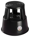WEDO Step Rollhocker, Kunststoff, schwarz, 43cm
